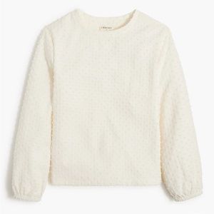 Crewcuts Girls’ Clip-Dot Puff Sleeve Top